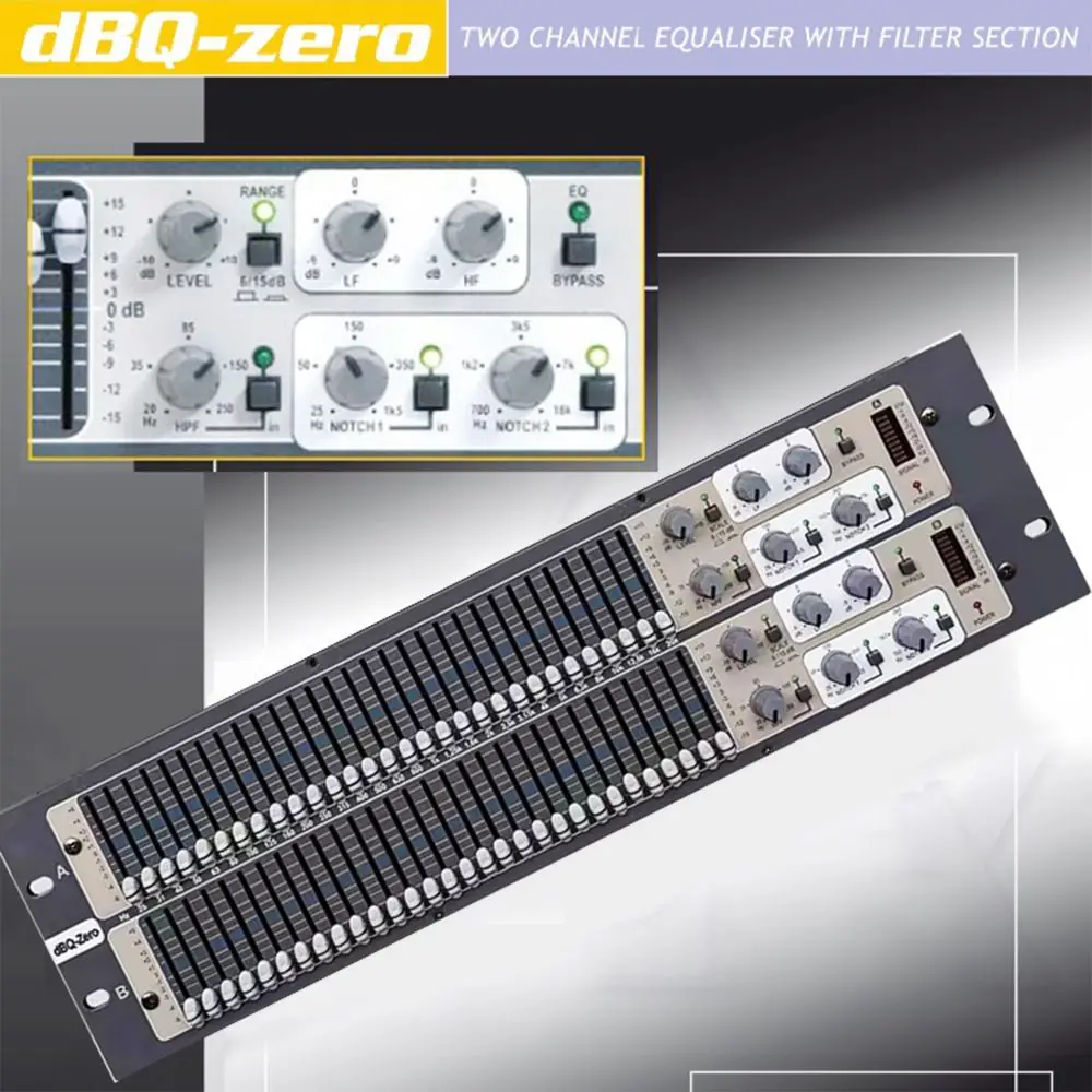 DBQ-Zero 30-Band Graphic Equalizer Audio Professional Reverb Large Performance Studio Audio Equalizer