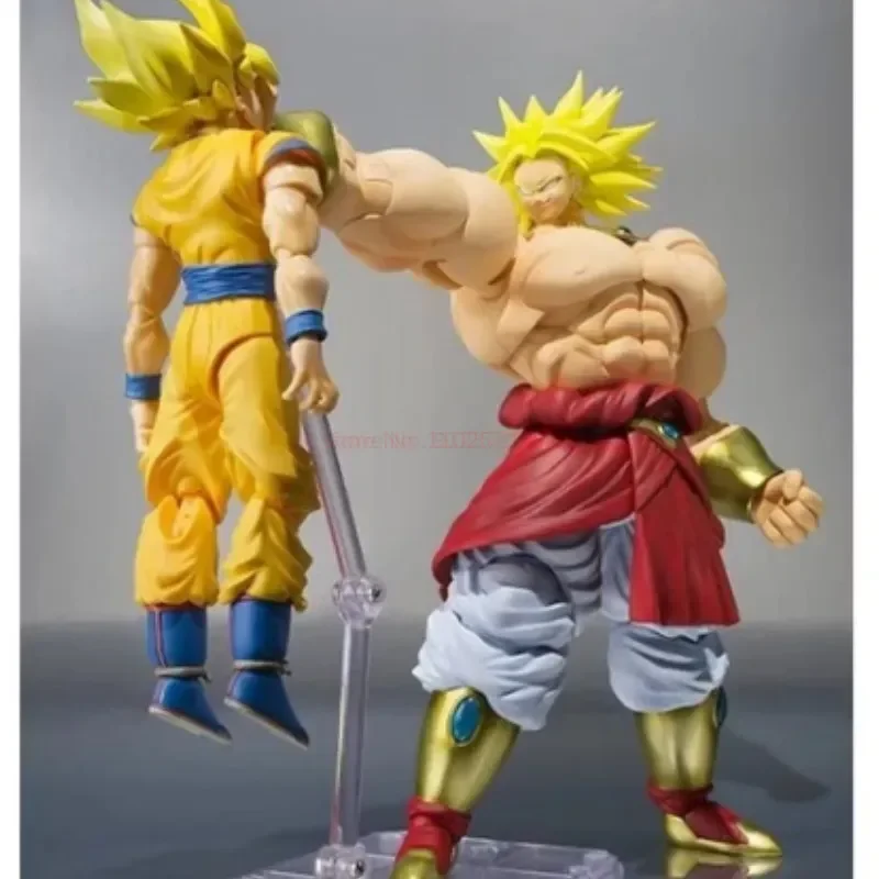 Original bandai s. h.figuarts dragon ball z figur anime shf exklusive action figur super saiyan broly modell puppen spielzeug geschenk