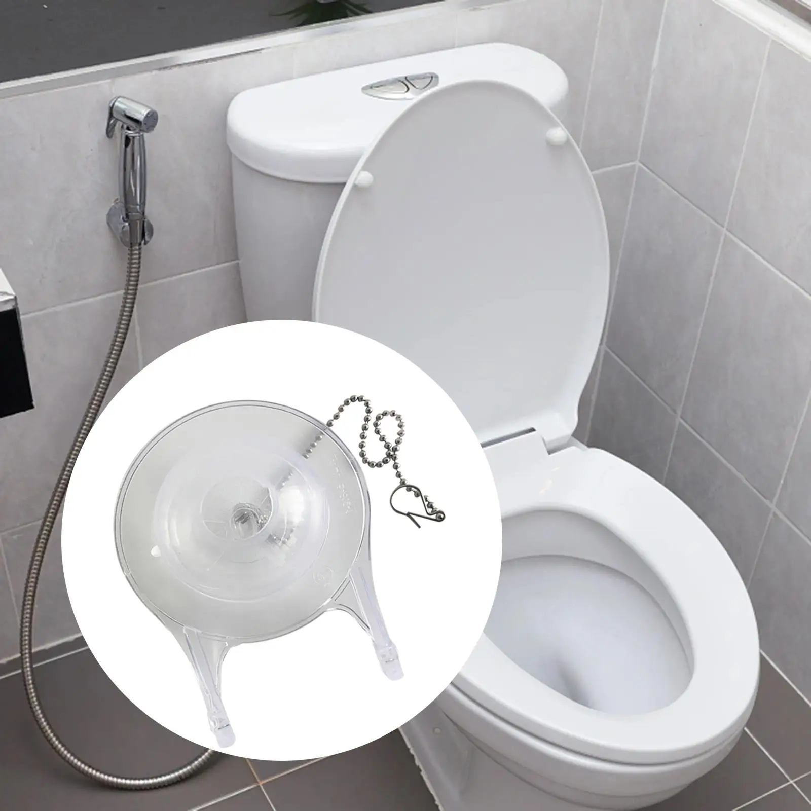 Toilet Flapper Multifunction Toilet Stopper Flapper for Hotel Office Home