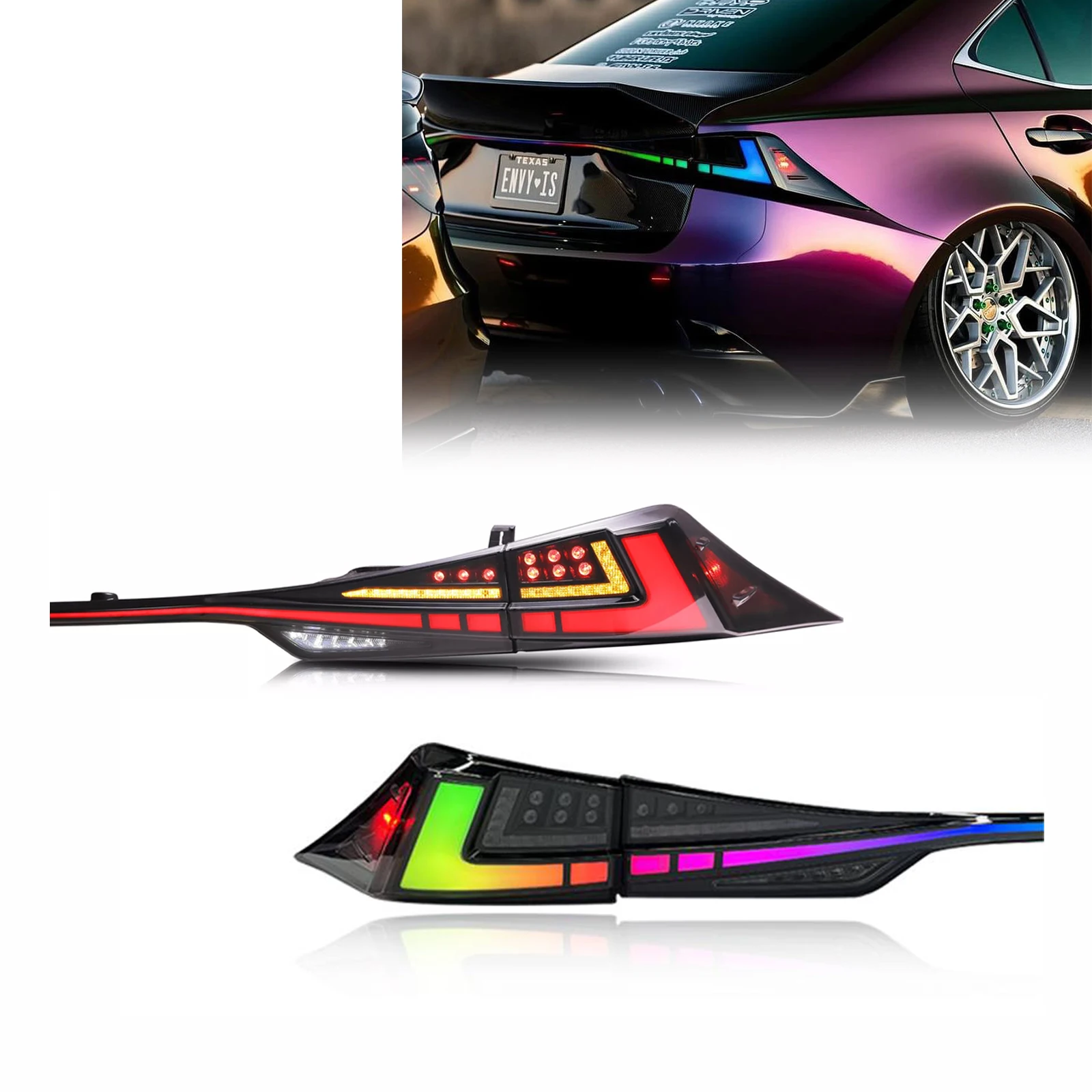 

ZHENGWO Factory RGB Led Tail Lamp For Lexus IS250 IS350T IS300H 2013-2020 Year Plug And Play