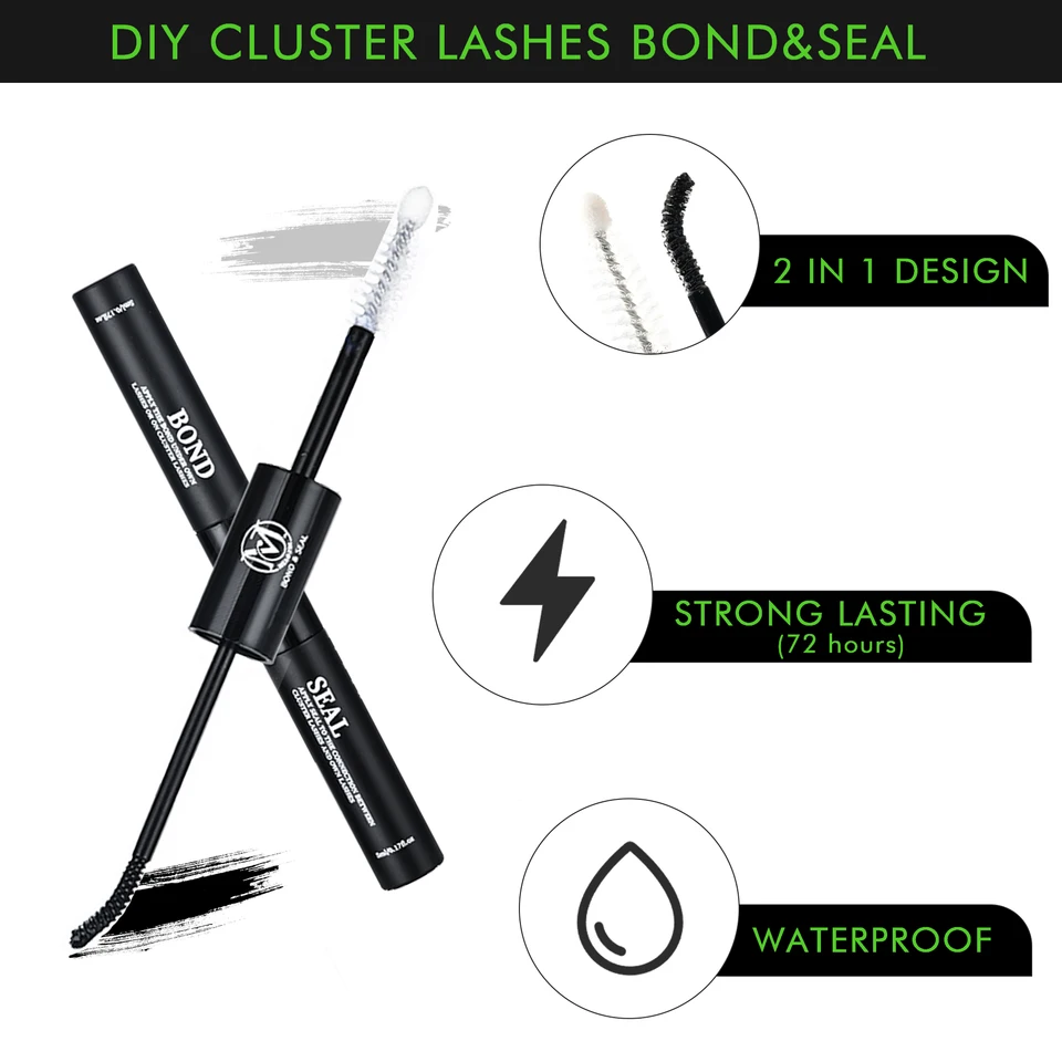 Kit de 320pcs de pestañas postizas DIY mezcladas 30D/40D individuales, esponjosas con herramientas aplicadoras, autocolocación en casa 4