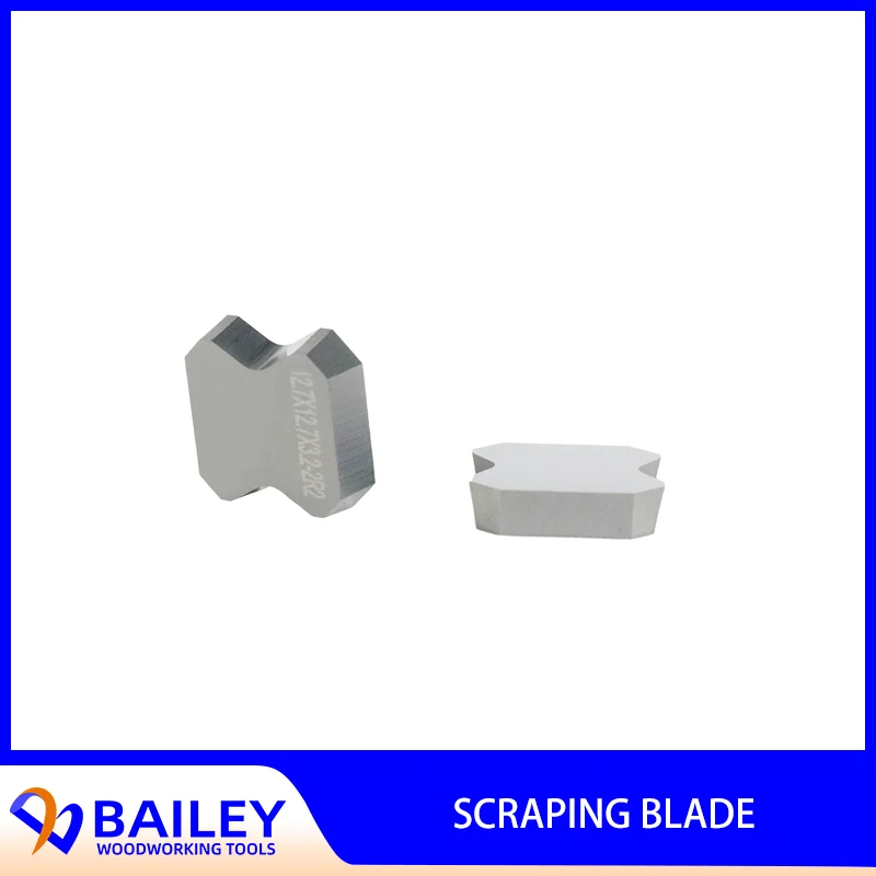 BAILEY 10PCS 12.7x12.7x3.2mm Solid Carbide Profile Scraper Knives for Edge Banding Machine Woodworking Tool