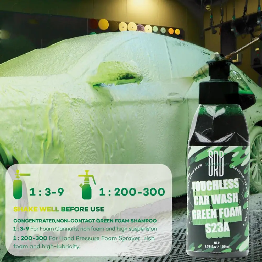 Green Foaming Car Wash Soap Car Wash Foam Liquid Cleaning Agent  (Works With Foam Cannons/Guns Or Bucket Washes) For Cars