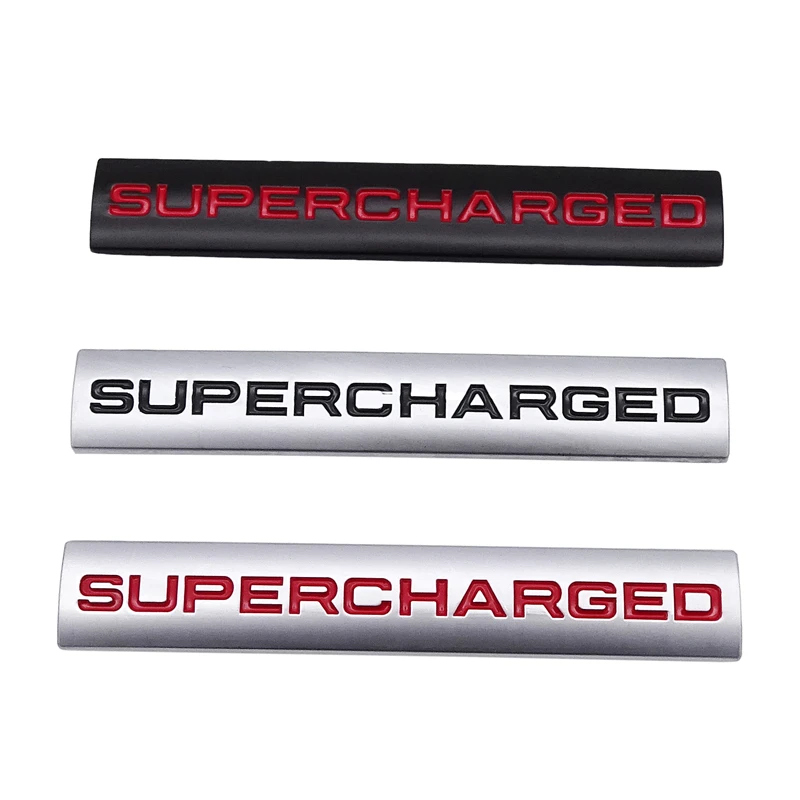 Universal 3D Car Sticker Emblem Auto Badge Decal Supercharged For Land Rover Range BMW Audi Ford Toyota Chevrolet Dodge Peugeot