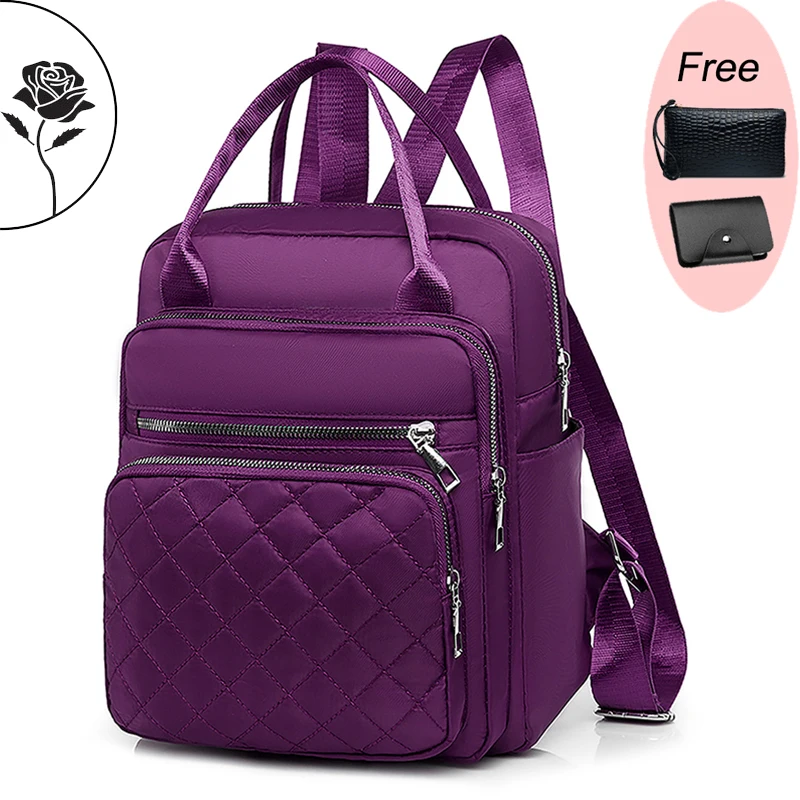 2024 New Women Backpack Designer Hand Shoulder Bag Fashion School Bags For Girls Multifunction Large Capacity Travel Backpacks