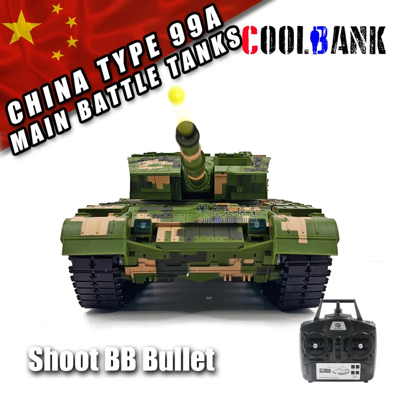 Henglong 1:16 tanque de controle remoto 3899a modelo militar chinês brinquedo elétrico tanque de pista de metal veículo de batalha off-road menino brinquedo 99a