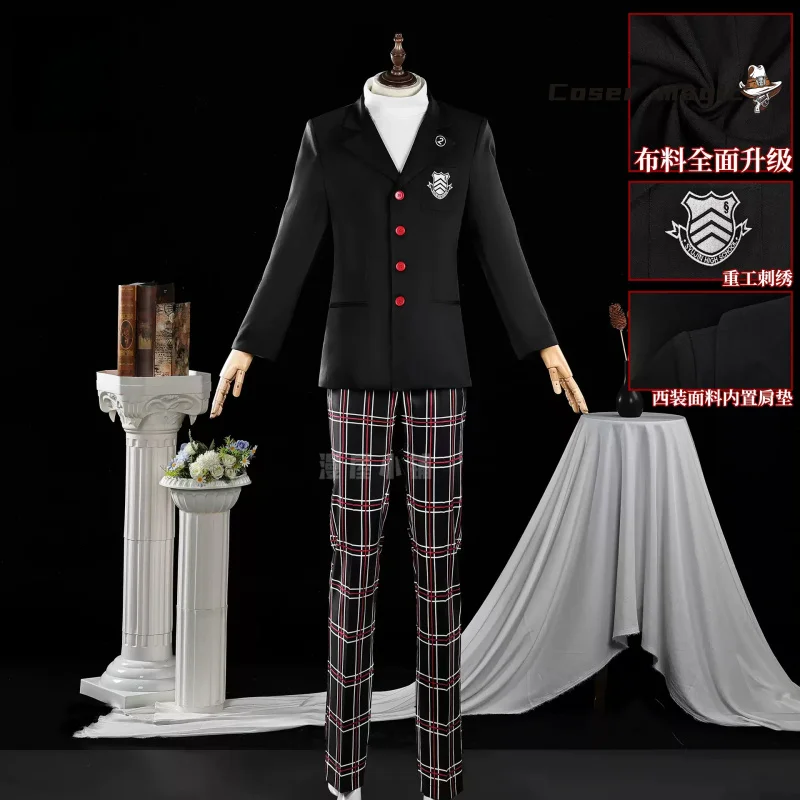 لعبة شخصية 5 Amamiya Ren أزياء تنكرية موحدة للهالوين كرنفال حفلة عيد الميلاد لعب الأدوار الملابس الملابس