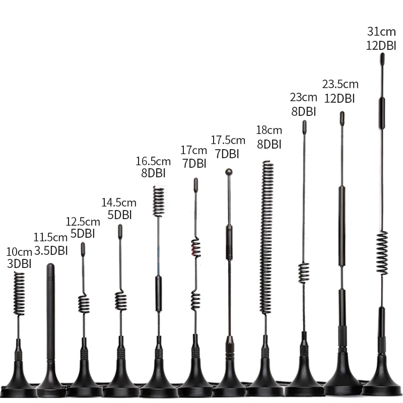 Antena LoRa 433 MHz wzmacniacz z podstawą magnetyczną zewnętrzna antena o dużym zasięgu o wysokim wzmocnieniu wzmacniacz sygnału dla IoT Repeater Router Modem