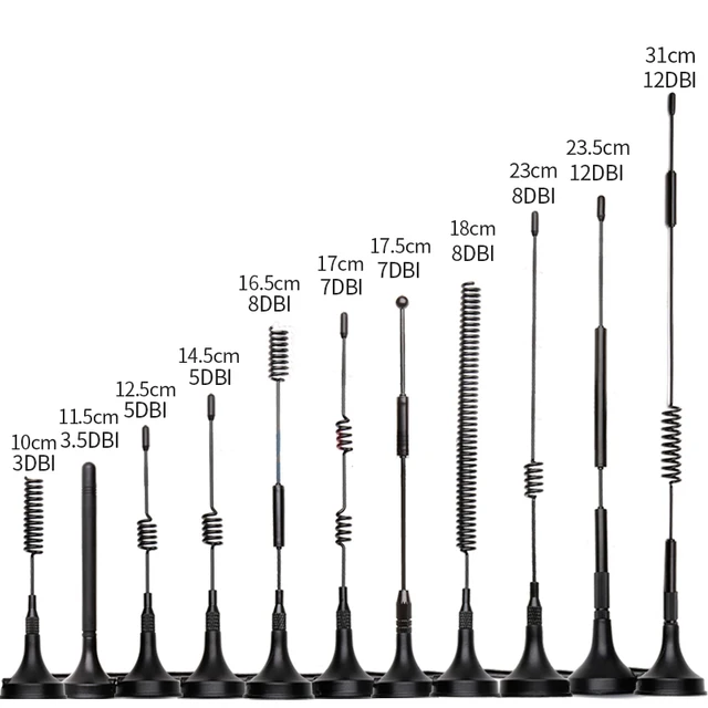 Antena LoRa 433 MHz wzmacniacz z podstawą magnetyczną zewnętrzna antena o dużym zasięgu o wysokim wzmocnieniu wzmacniacz sygnału dla IoT Repeater Router Modem