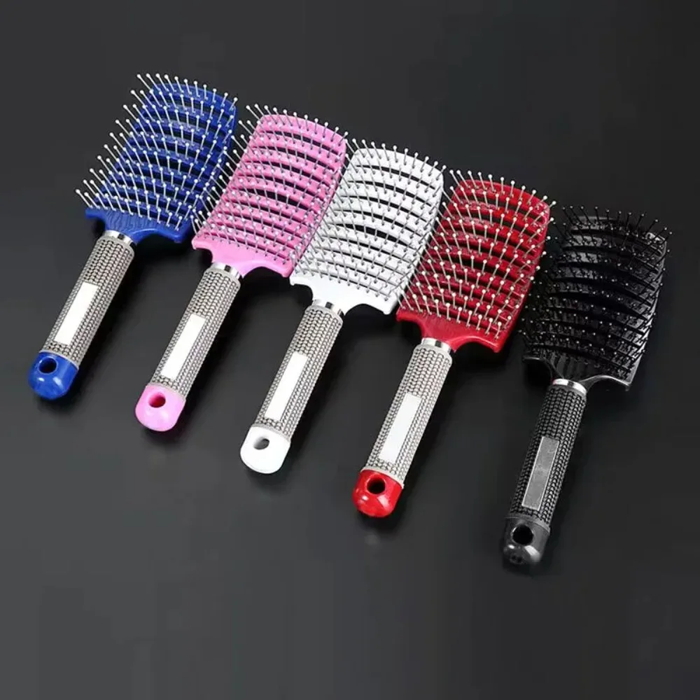 Curved Hollow Boy Girl Curved Comb Massage Curly Hair Styling Hairgrooming Comb Baby Adult Hair Brush Hairdressing Accessories