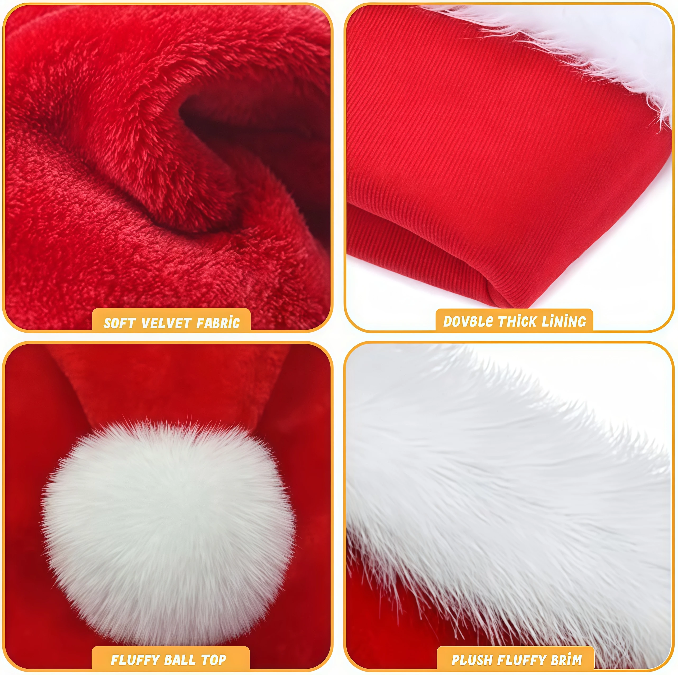 قبعة عيد الميلاد المخملية للأطفال قبعات سانتا كلوز للأطفال الصغار قبعة حمراء مريحة للعطلات وعيد الميلاد لإكسسوارات الحفلات الاحتفالية للعام الجديد #5