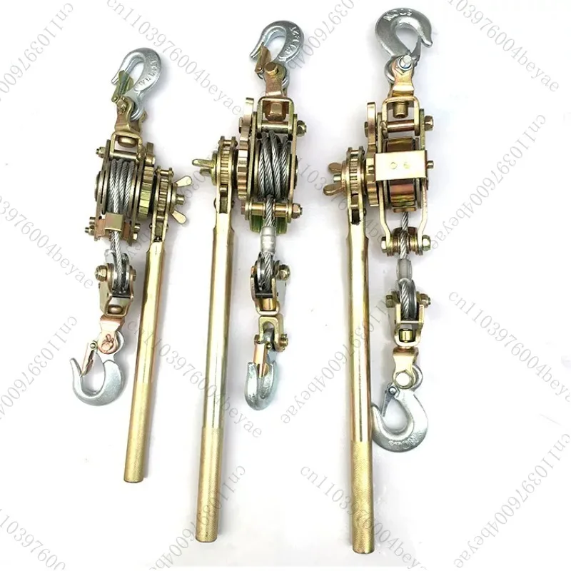 Multifunctional Wire Tensioner, Wire Rope Tensioner, Tightener, Universal Wire Clamp, Steel Stranded Double Hook Cable Puller