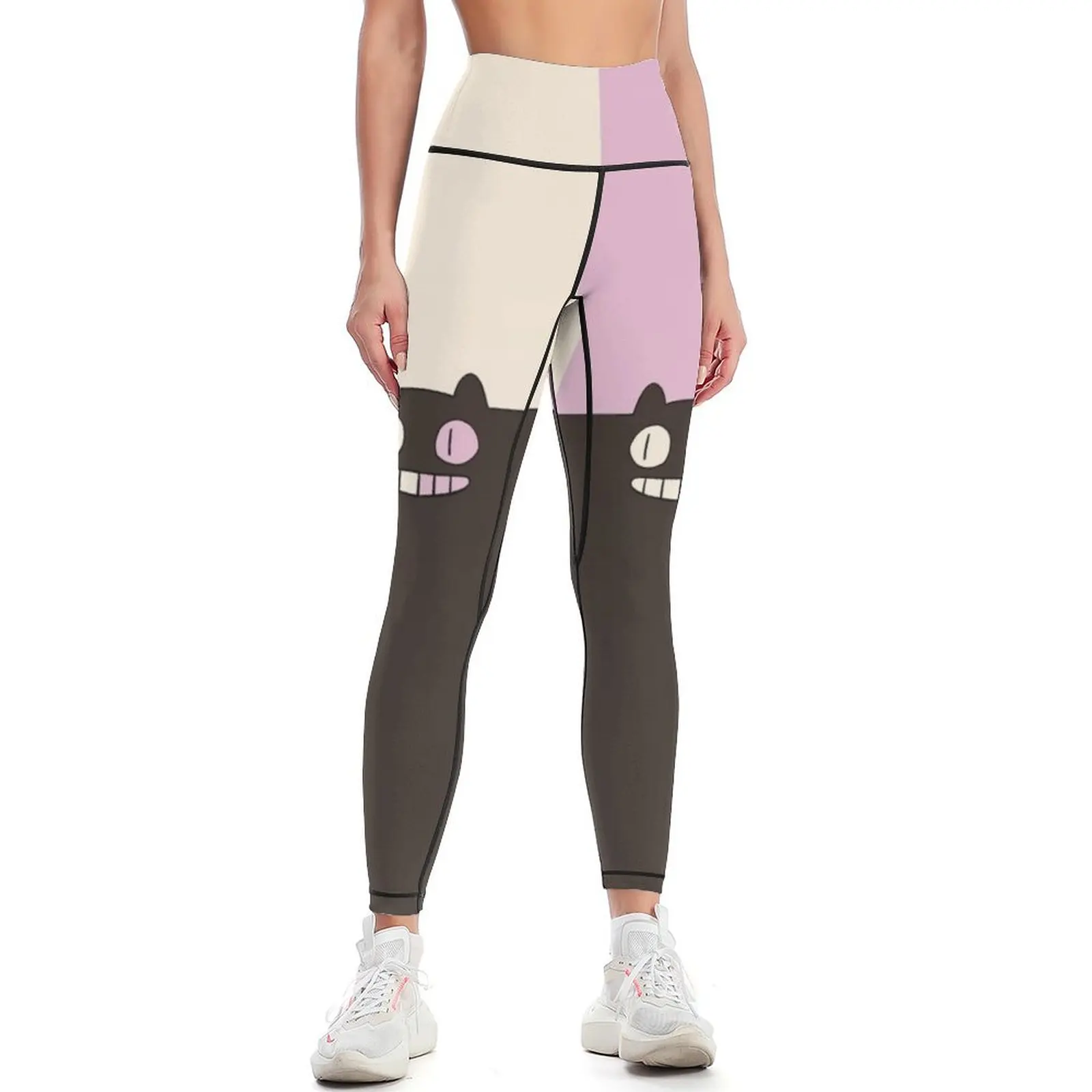 

Cookie Cat Leggings Sports female Women's high waist jogging pants Womens Leggings