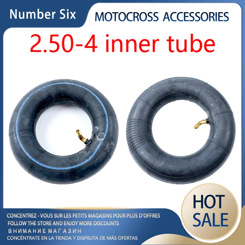 Inner Tube 2.50/2.80-4 Butyl rubber inner tyre For Gas Electric Scooter Bike Hand Trucks Utility Cart Mini ATV Motorcycle Tire