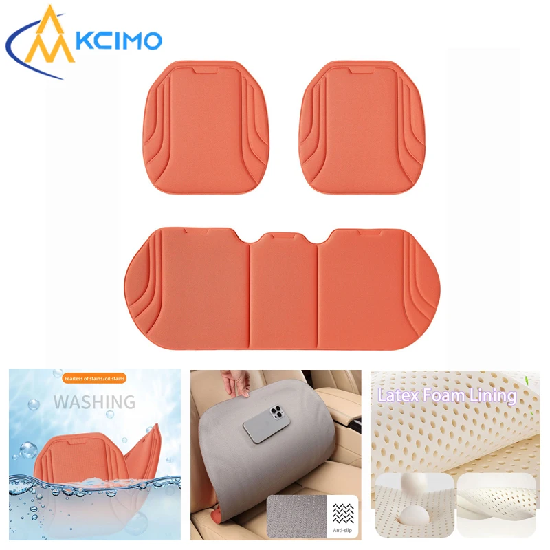 Universal Car Seat Cushion Pad Latex Auto Seat Protector Mat All Season Non-Slip Comfort Insert for Most Sedan Truck SUV