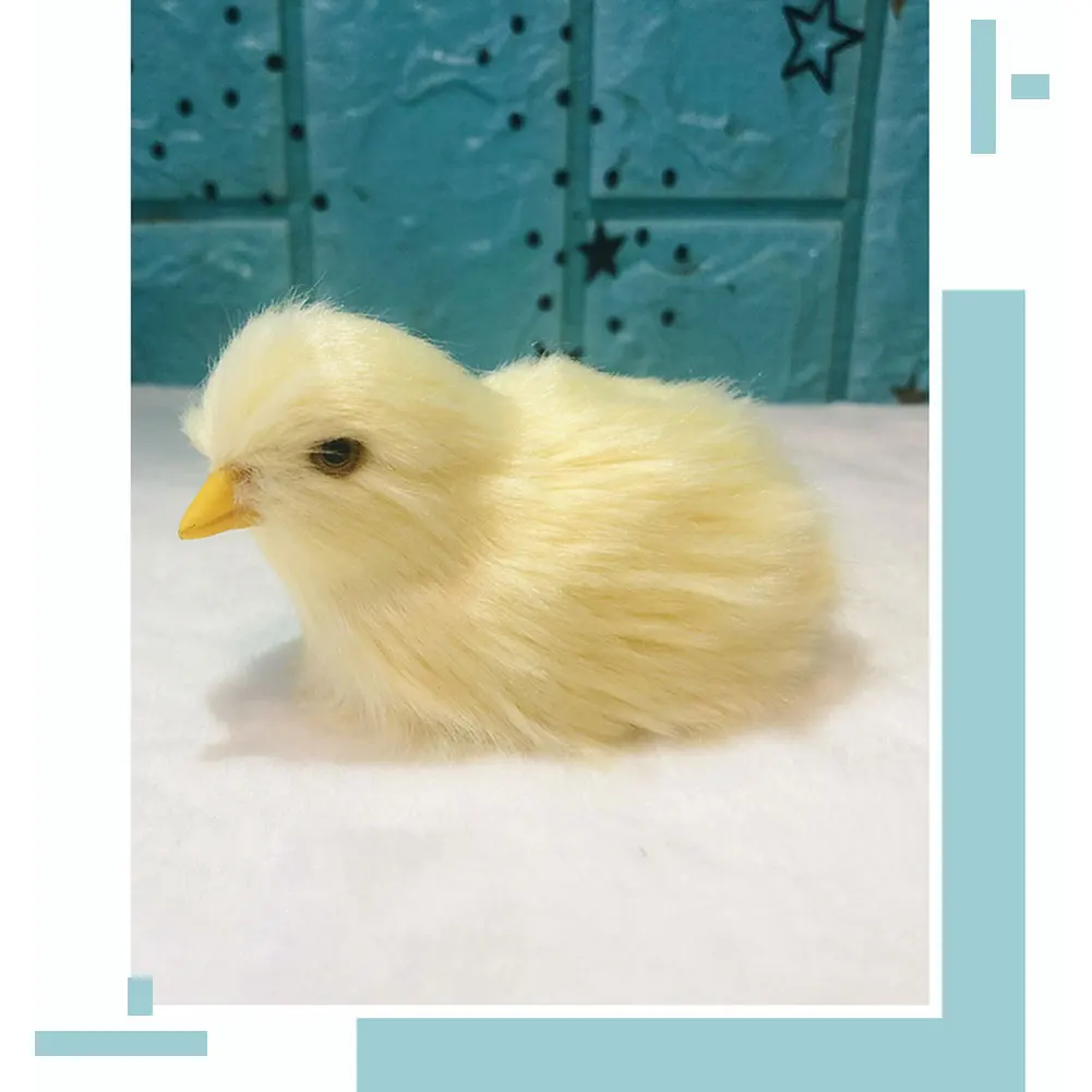 Simulation Chick Decor Plush Chicken Model, Cute Gift