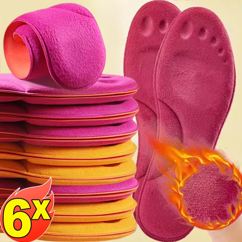 2/6 pz solette autoriscaldanti sottopiede termostatico termico massaggio Memory Foam Arch Support Pad per scarpe Pad riscaldati inverno uomo donna