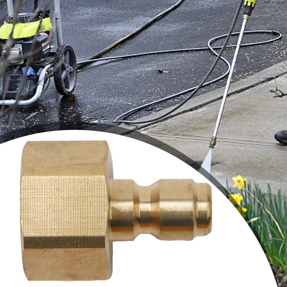 Stainless/Brass Quick Adapter for High Pressure Washer & Hose Perfect for Garden Hoses and RVs Various Thread Sizes