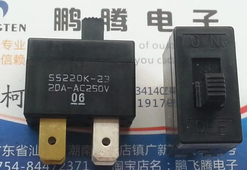 

1PCS Japan SS220K-23 toggle switch 4 feet 2 gear ON-0FF 20A250V sliding