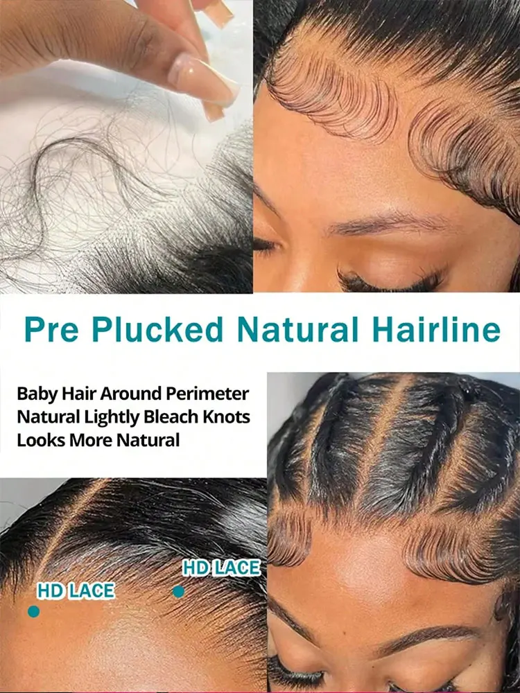 42 Inch 250% Density 13x4 13x6 Lace Frontal Wig For Black Women Brazilian Wigs Human Hair 5x5 gluess  wigs Bone Straight