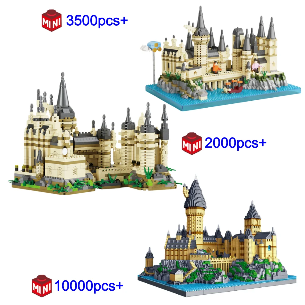FUNXINEE Classic Movie Magic Model Mini Baustein Magic Academy Gebäude Serie Micro Brick Spielzeug Weihnachten Geburtstagsgeschenke