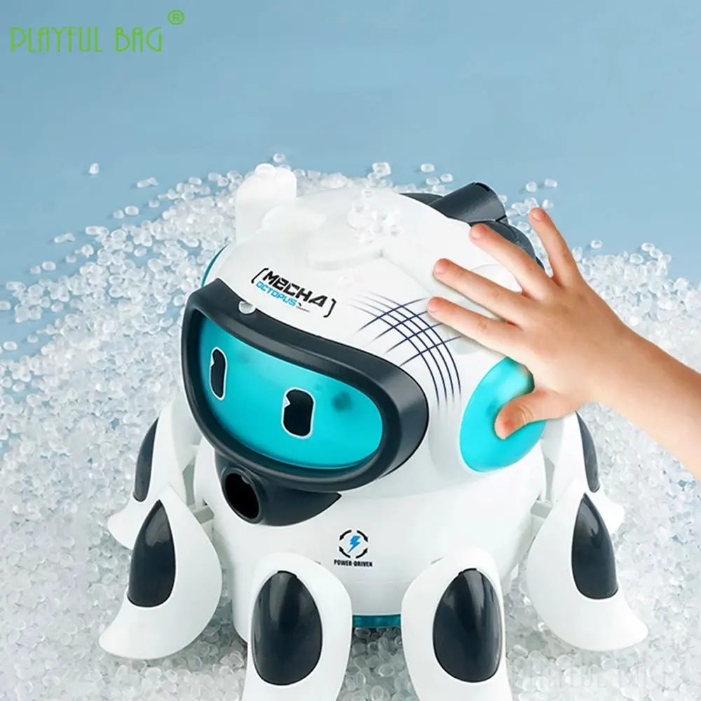 Zabawki elektryczne mechaniczny robot ośmiornica Spray Light pełzający kaskaderski obrót symulowany model zwierzęcia zabawki zwierzęta prezenty świąteczne VG208