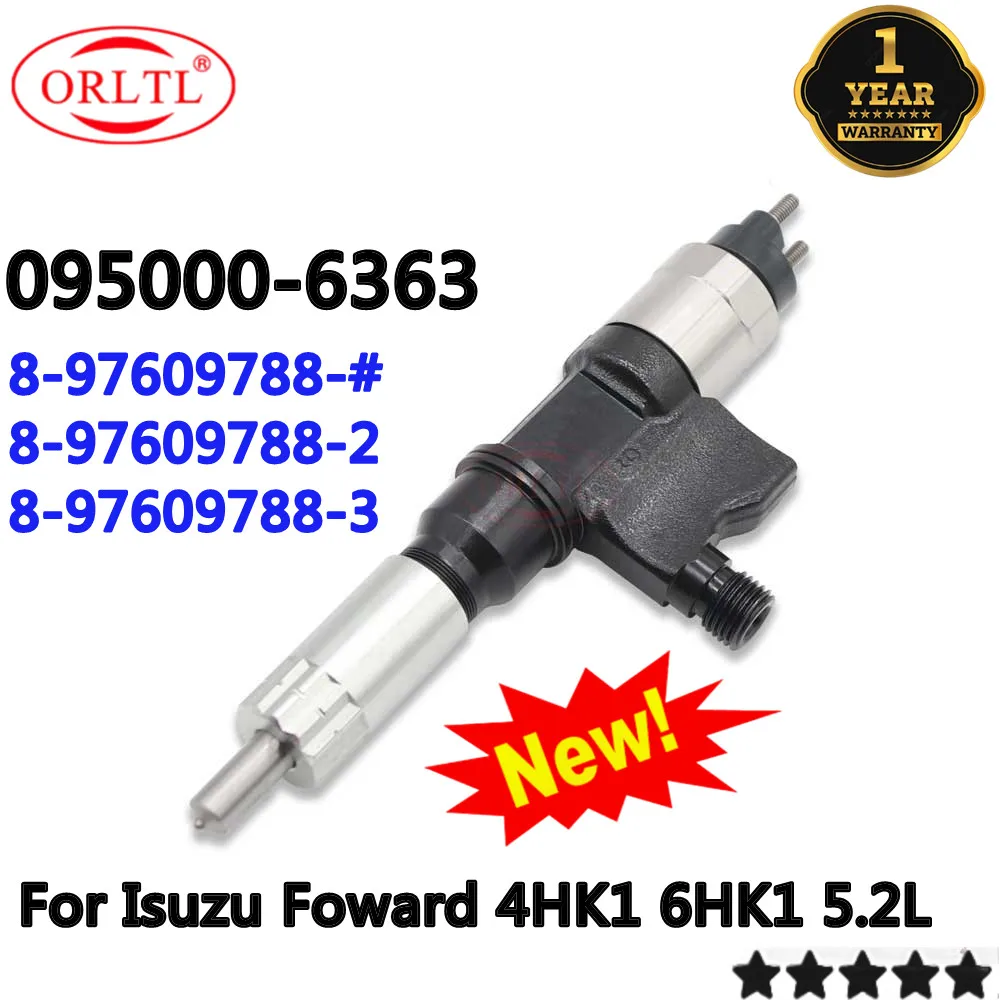 

095000 -6363 Новая дизельная форсунка 8- 97609788 -2 8- 97609788 -3 8- 97609788 - # 095000 -6361 для Isuzu 4HK1 6HK1 5.2L ORLTL