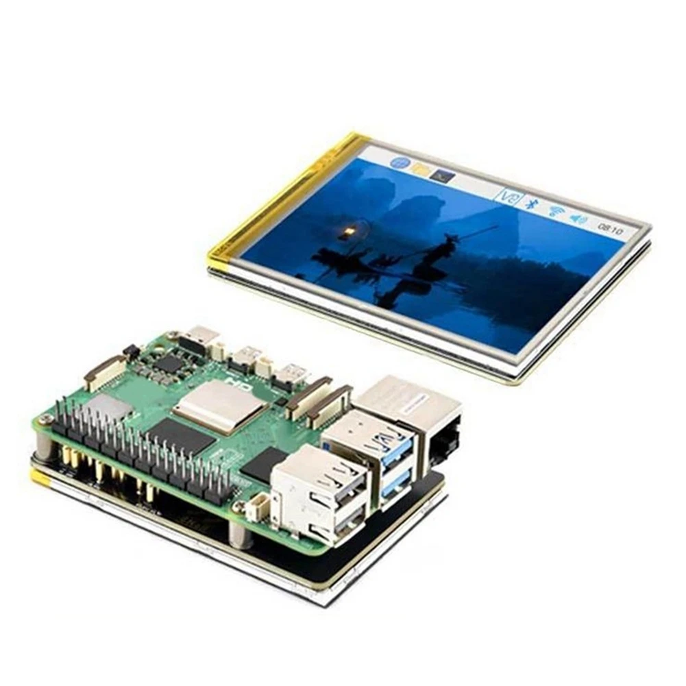 AB51  3.5 Inch RPi LCD Touch Display 320x480 Resistive Touchscreen for Pico2 RP23502040 Development Board
