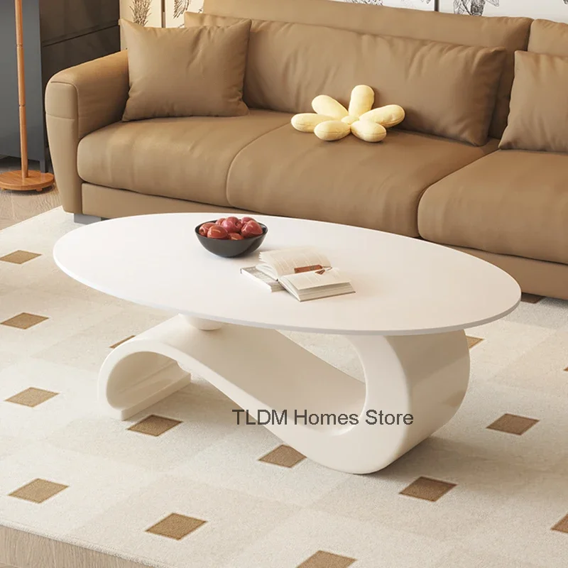 Fashionable Round Coffee Table Premium Minimalist Large Nordic Side Table Elegant Aesthetic Mesa Auxiliar Salon Home Furniture