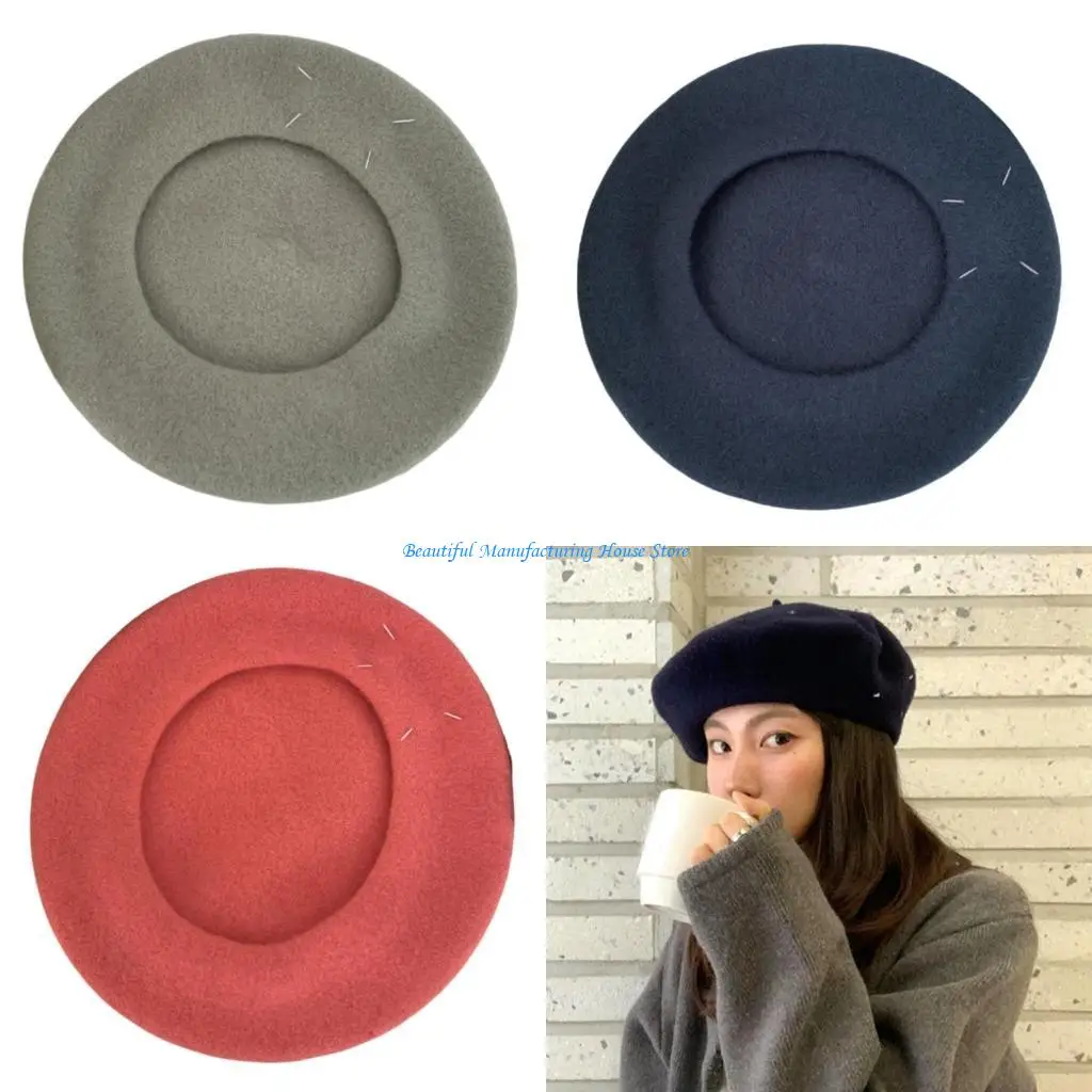 

E56A Retros Styles Hat British Girl Sweet Styles Hat Casual Sport Unique Hat for Everyday Wear