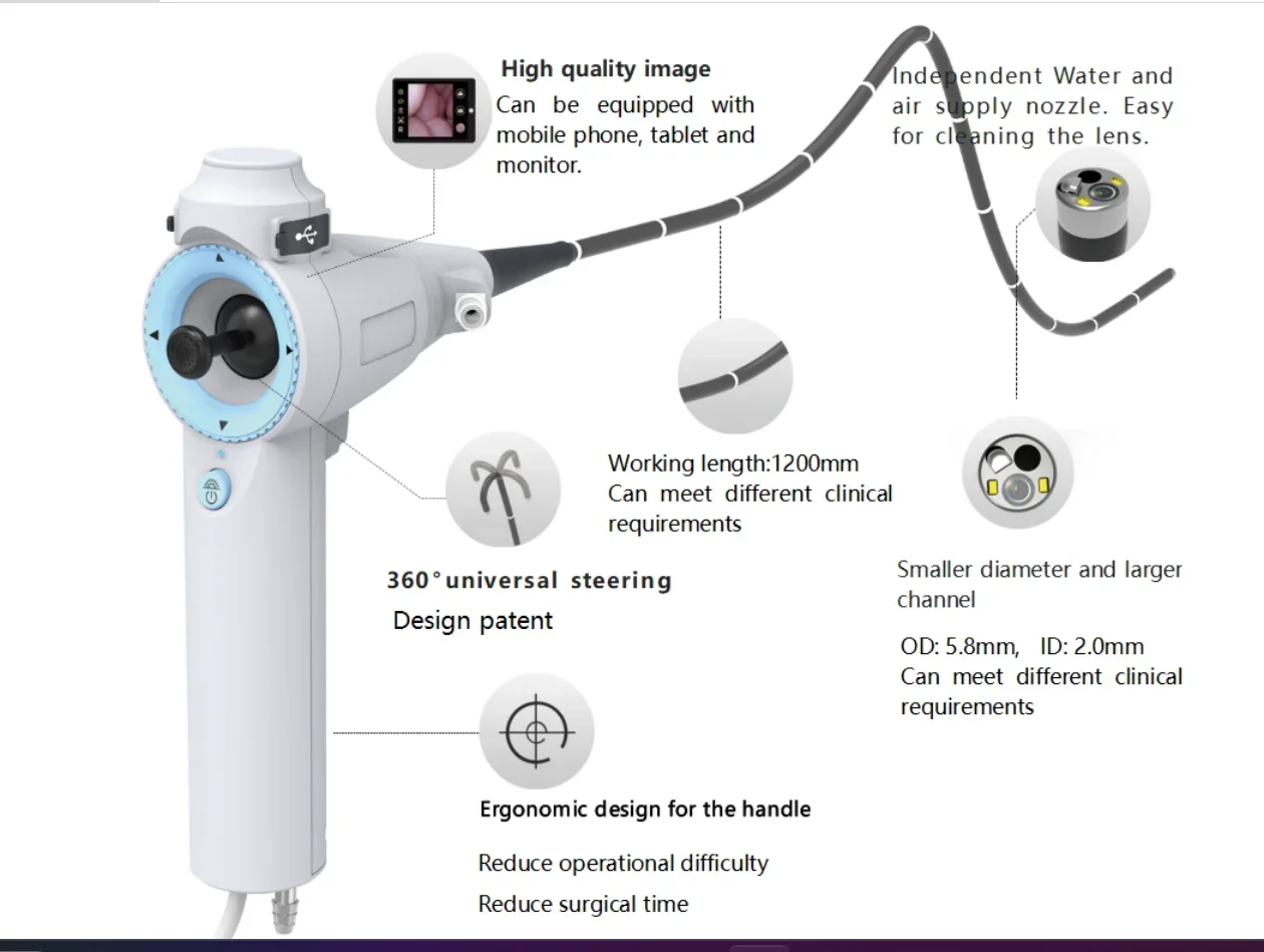 Veterinary Handheld HD Endoscope Pet Animal Gastrointestinal Endoscopy Hot sale