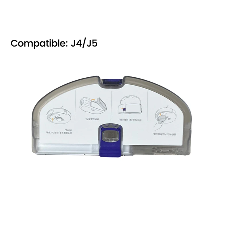 A86I-Vakuum Staub Box Mit Hepa-Filter Für Narwal J4 J5 Roboter Ersatzteile Zubehör Staub Box