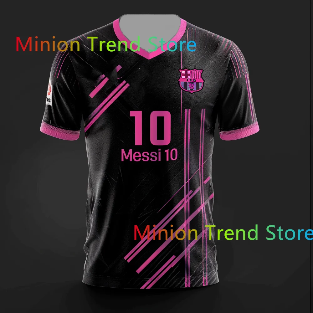 25/24 New Arriavl Summer Men T-shirt Lionel Messi Inter Miami CF No.10 Quick Drying Women Men T-Shirts Adult Jersey Kit Top