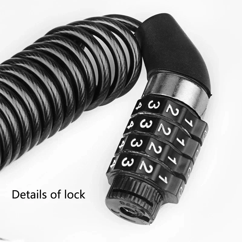 

SDTW 1 шт., универсальный мотоциклетный электромобиль, защитный шлем, парольный проводной замок, портативные противоугонные Mtb, дорожные велосипедные замки