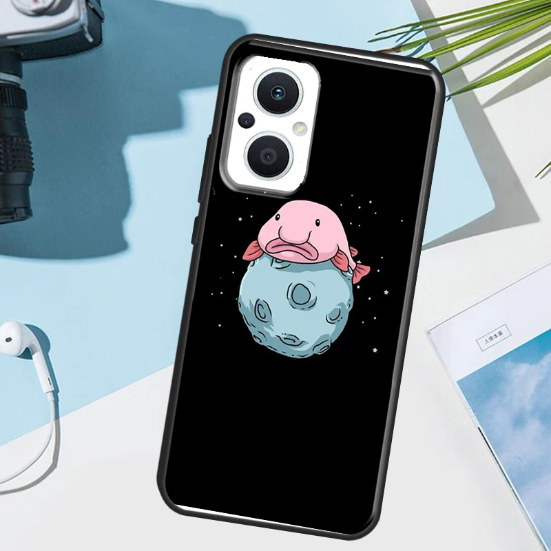 Cartoon Blobfish Case For OPPO Reno 4Z 2Z 5Z 8T 10 4 5 6 7 8 Lite OPPO Find X3 Neo X2 Lite X5 X6 Pro Cover