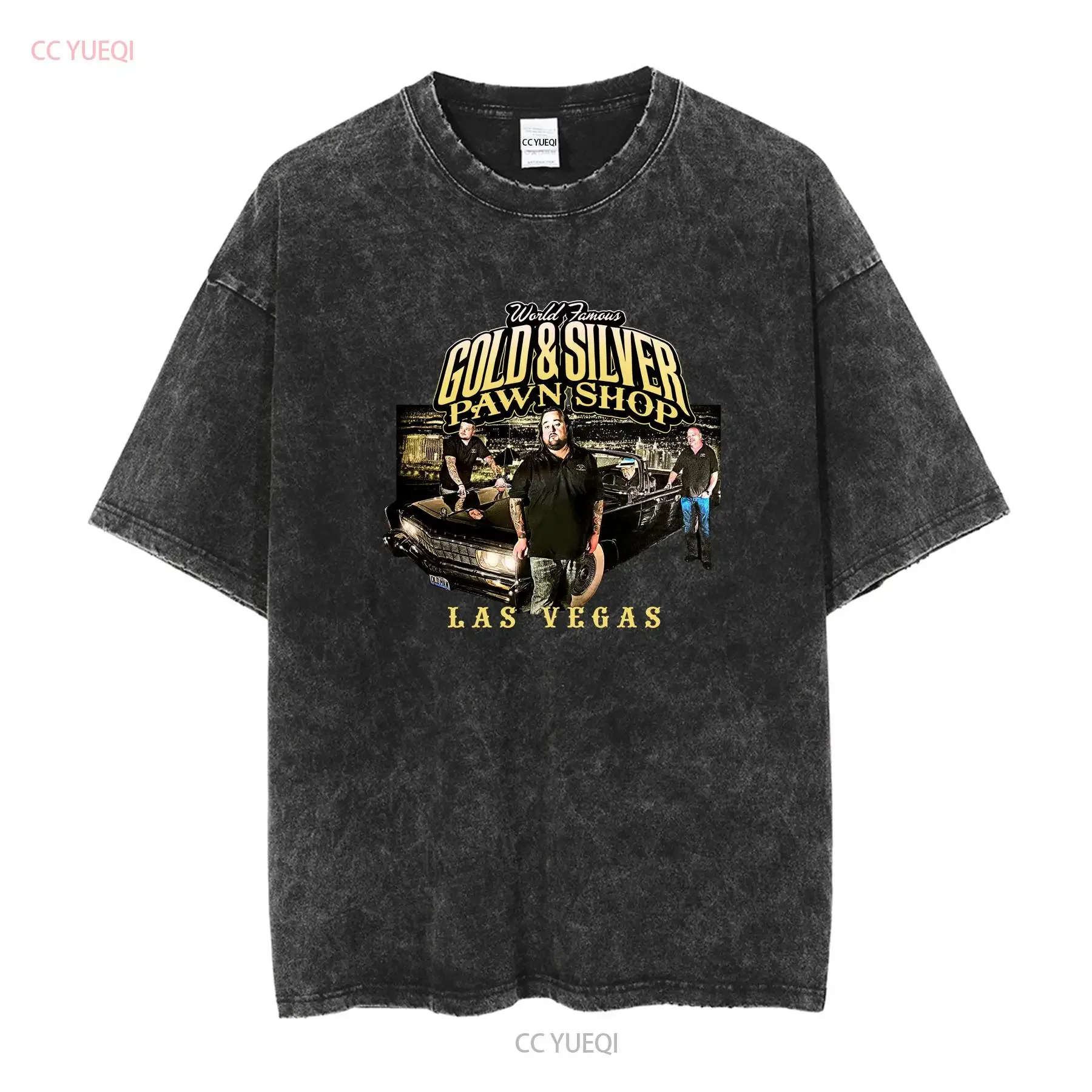 Pawn stars T shirts vintage Washed graphic Soft Stretched designer clothes homme Unisex Slightly Casual Breathable