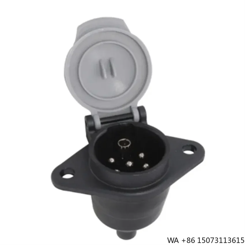 OEM  European 7Pin Trailer Socket S  with Alu Lid  7 Way Trailer Connector for Trucks RVs Caravans Boats