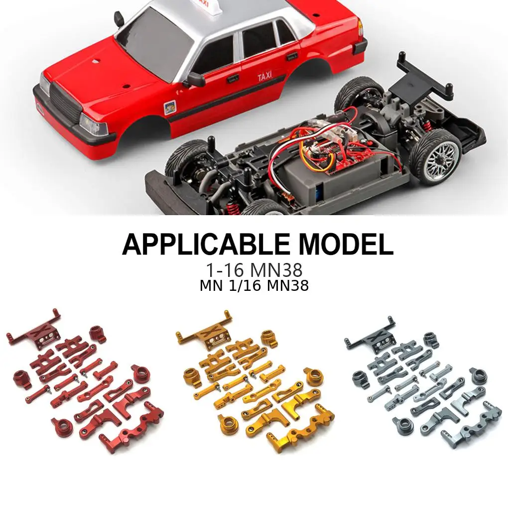 1/16 سبائك الألومنيوم تصلب المعادن ترقية طقم قطع غيار معدنية ل MN MN38 RC جزء السيارة RC اكسسوارات السيارات استبدال أجزاء