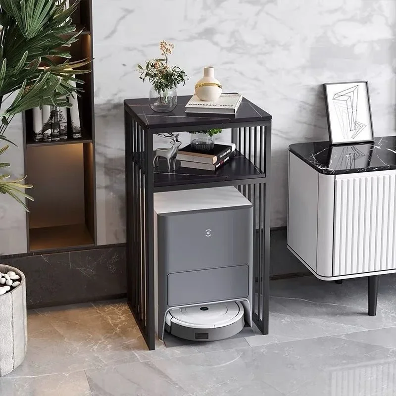 Sweeping robot shelf, living room wrought iron coffee table, household floor water dispenser, storage rack, fish tank