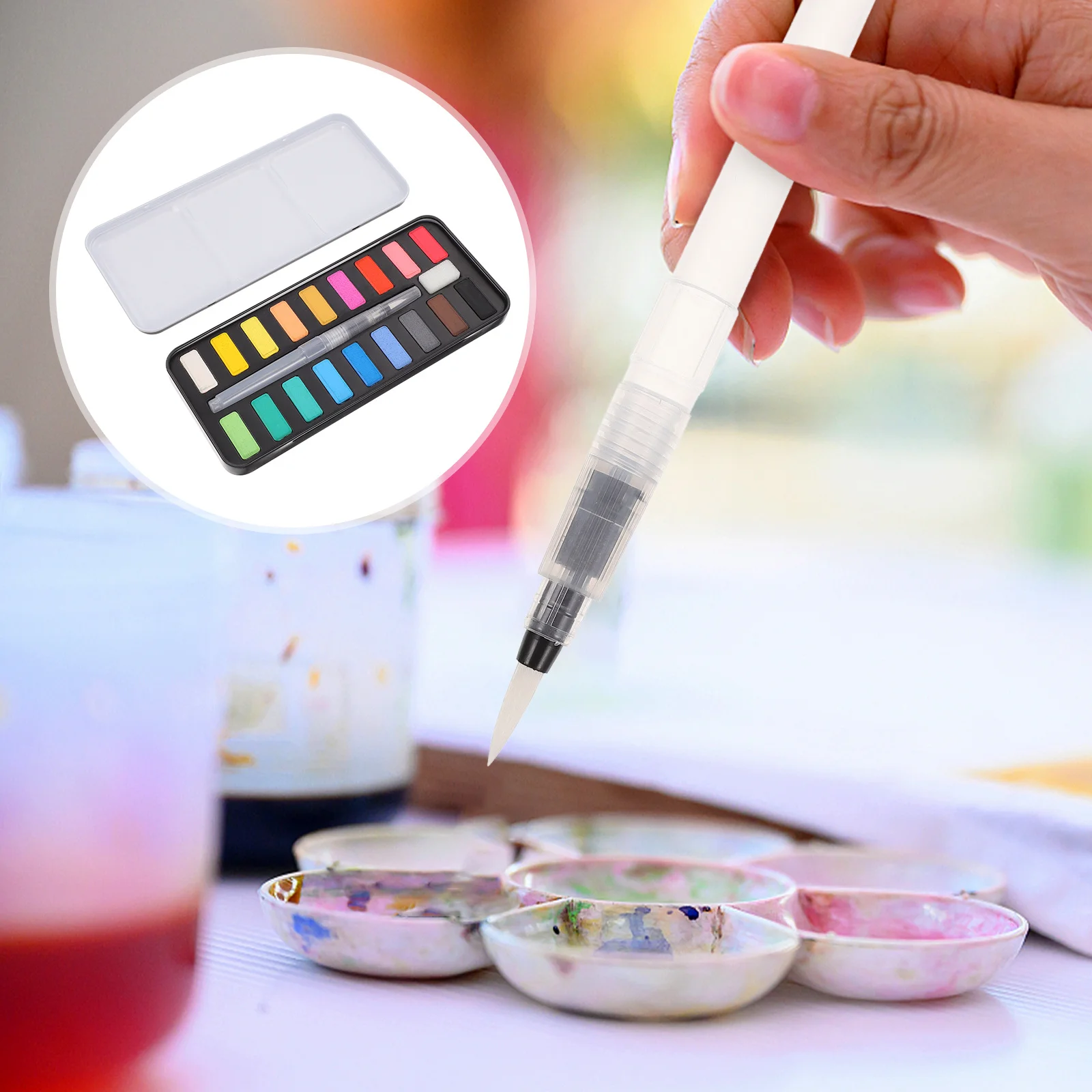 Watercolor Paint Set Sketch Kit Handiwork Coloring Material Pigment Painting Supplies