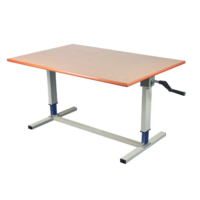 

Adjustable table work training equipment for patients to perform active upper limb training with adjustable height
