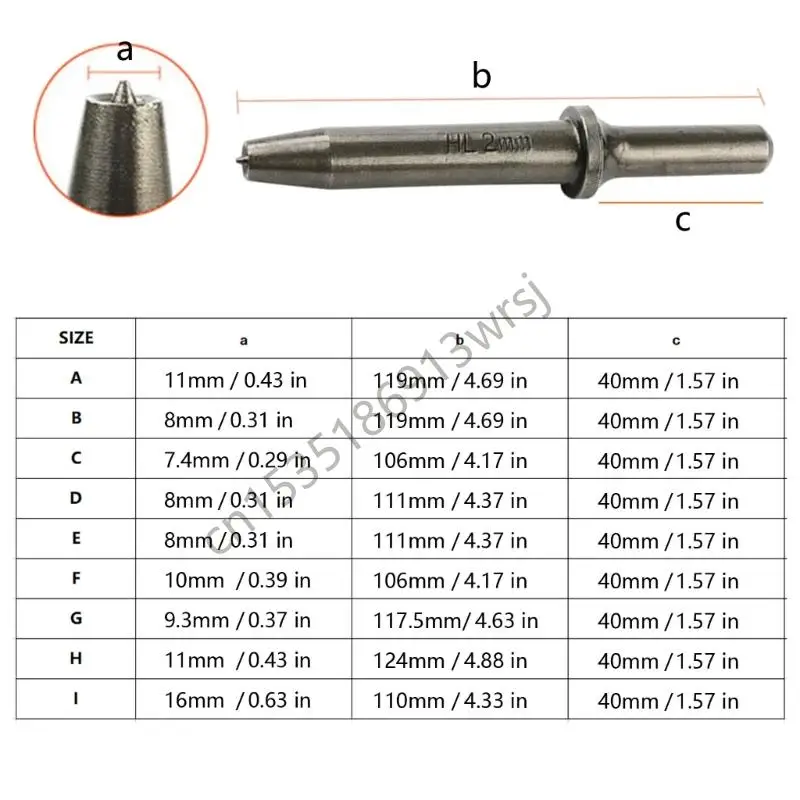 G5GB Professionally Designed Alloy Steel Rivet Head for Pneumatic Tools Improves Riveting Efficiency in Building Sites and DIY