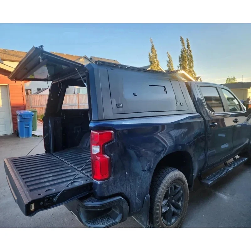 

Waterproof Truck Cap with Roof Racks for S10 Lightweight Aluminum Camper Shell Smartcap