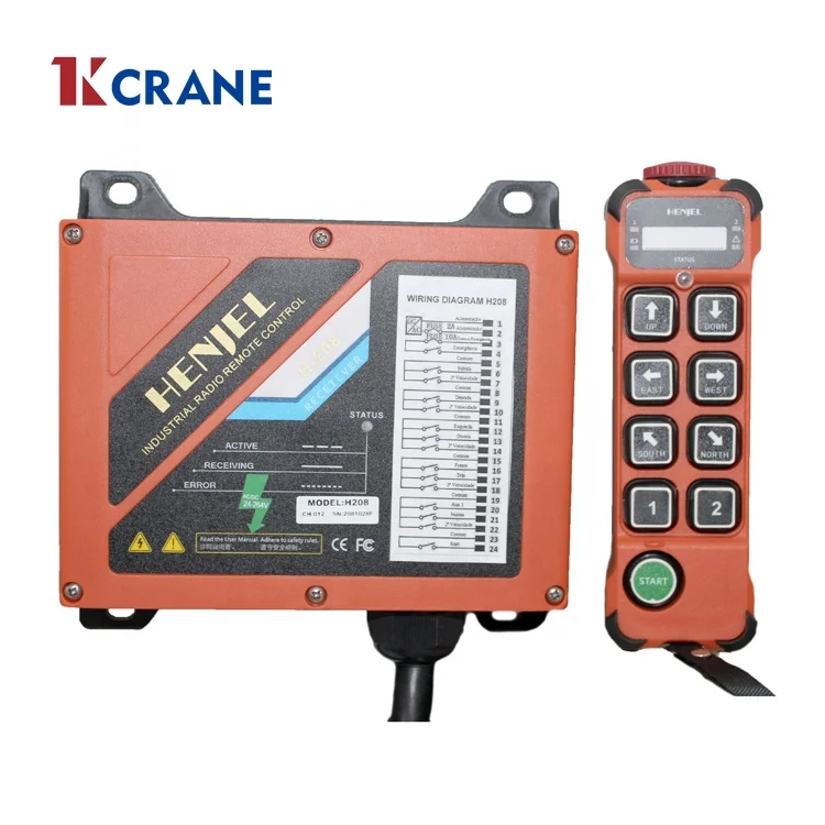 

Henjel H208 Industrial Wireless Remote Control Crane Remote Controller