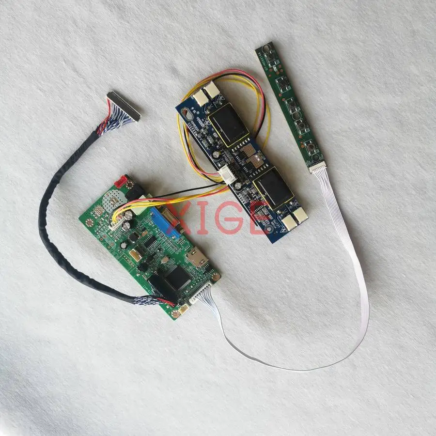 

Комплект для самостоятельной сборки контроллера для мониторов LTM170EP01, LTM170EH, LTM170EU, LTM170EX: плата управления с 4-мя CCFL лампами, HDMI+VGA, 1280x1024, LVDS 30-контактный