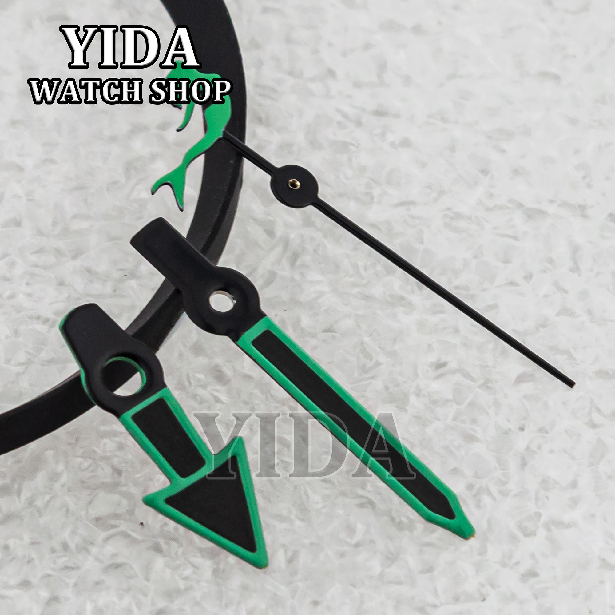 Para seamaster 300 relógio mãos ponteiros luminosos acessórios de relógio adequado para peças de relógio de movimento nh35 nh36