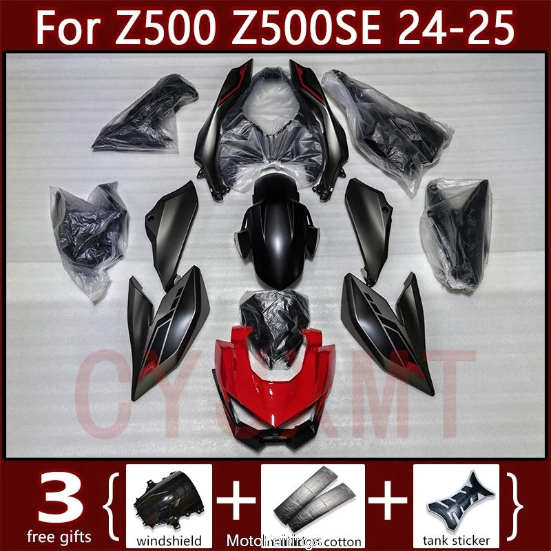 

Motorcycle Fairing Kit for Kawasaki Z500 Ninja Z 500 SE 2024 2025 Fairings Mold Panel Z500SE 24 25 Black Red Cowl