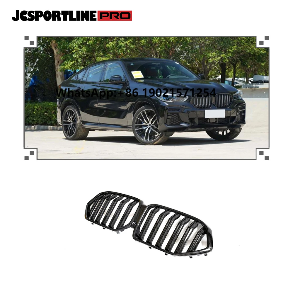 

High Quality Dry Carbon Fiber Front Bumper Grill for G06 X6 F96 X6M 2020-2021 Kidney Grille