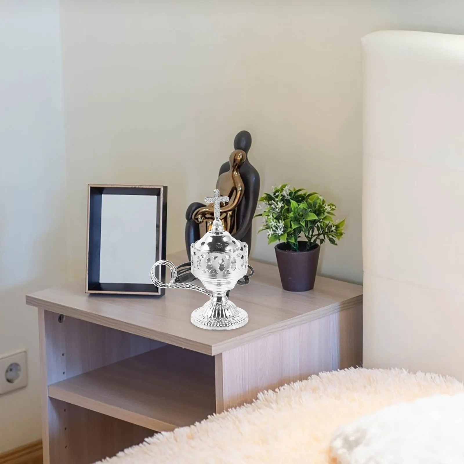 

Incense Burner in Iron Craft Middle Eastern Design Perfect for Home Office Table Decor and Gift Idea