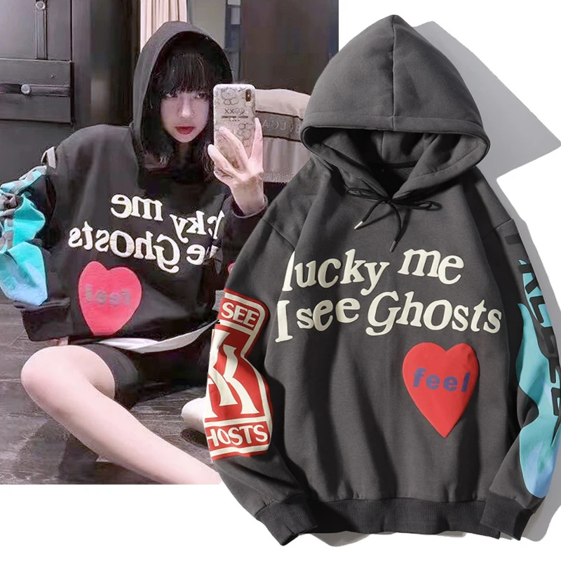 

Harajuku Women's Hoodie Fall Winter Sweatshirt Clothing Gothic Streetwear Oversized Hooded Thin High Street Couple Jacket Hoodie